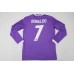 Real Madrid 16/17 Away Purple Long Sleeve Soccer Jersey